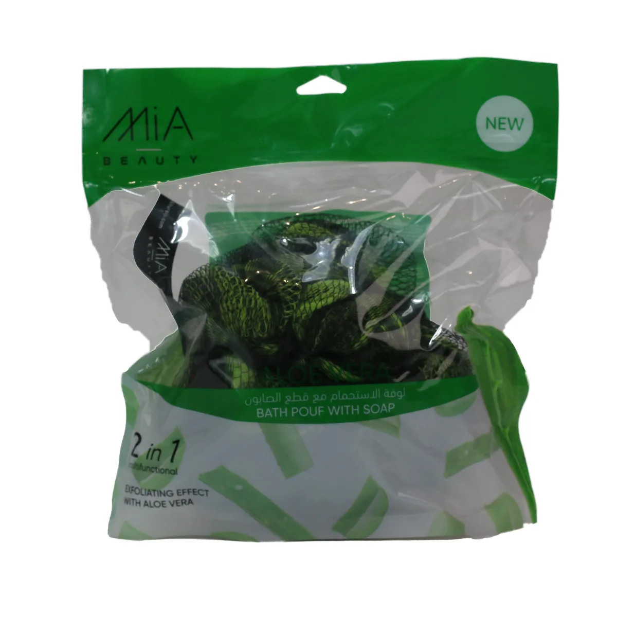 Mia Bath Pouf With Soap Aloe Vera 120 Gm