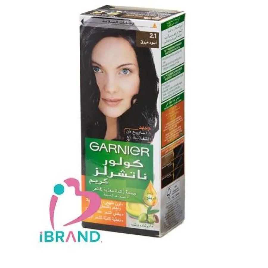 جارنييه صبغه شعر كولور ناتشرلز 2.1 اسود مزرق