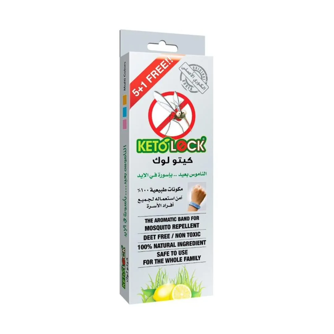Keto Lock Mosquito Repellent Band Promo Pack 5+1 Free