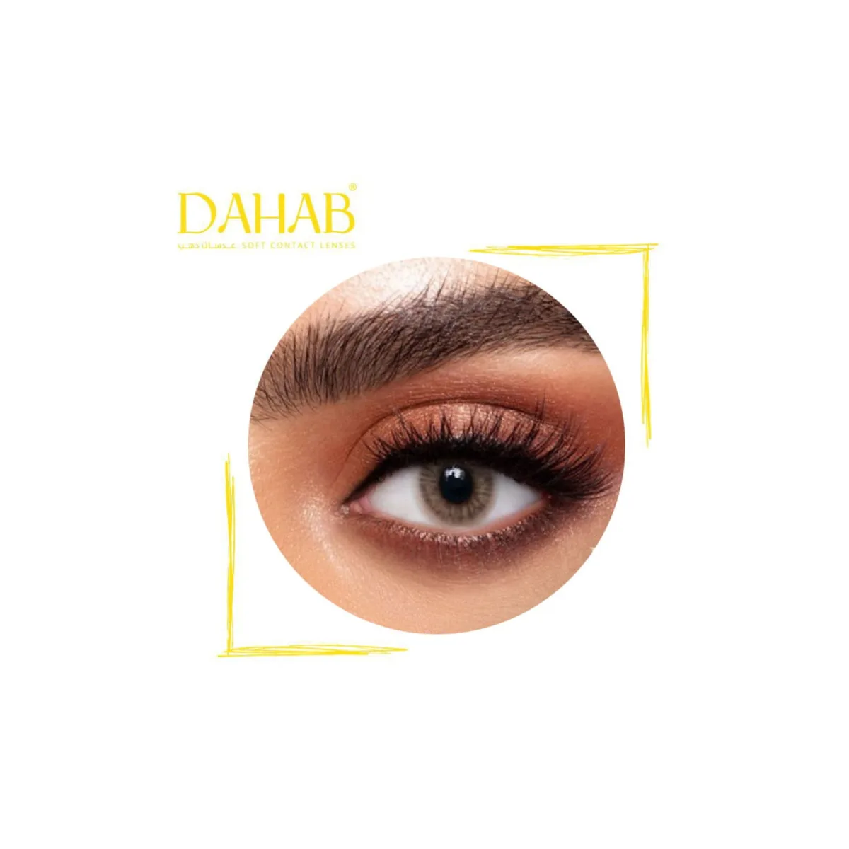 ذهب عدسات يومية لون لومير براون