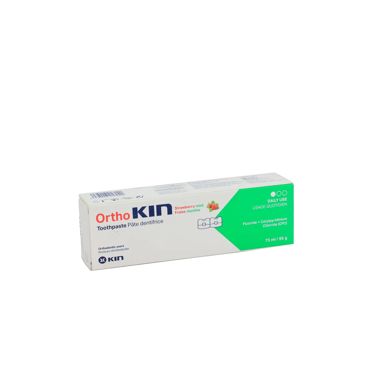 Kin Ortho Mentholated Strawberry Toothpaste 75 Ml
