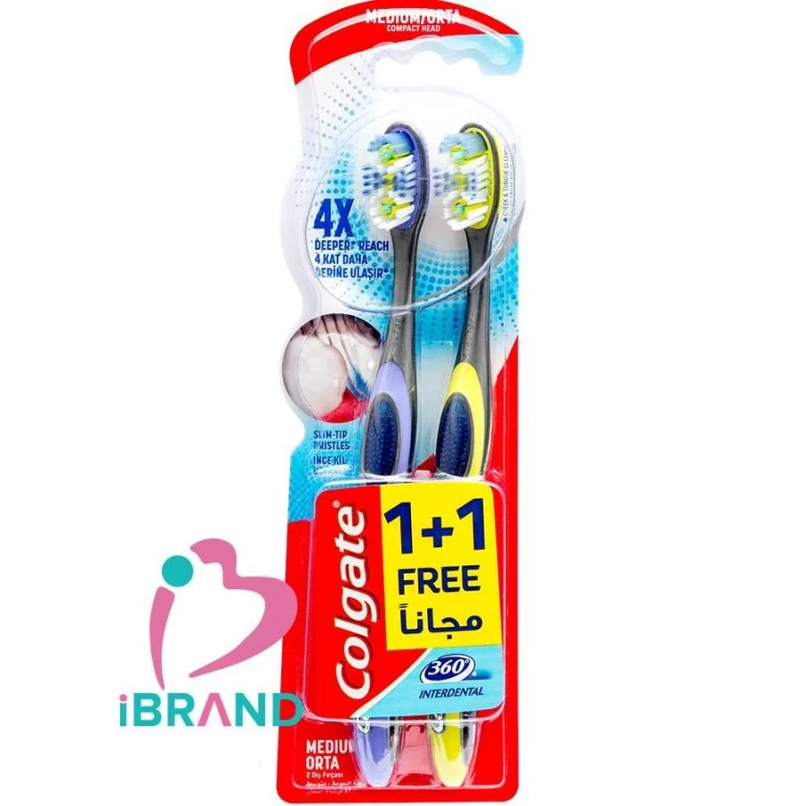 كولجيت فرشاة اسنان انتردينتال - نعومه متوسط