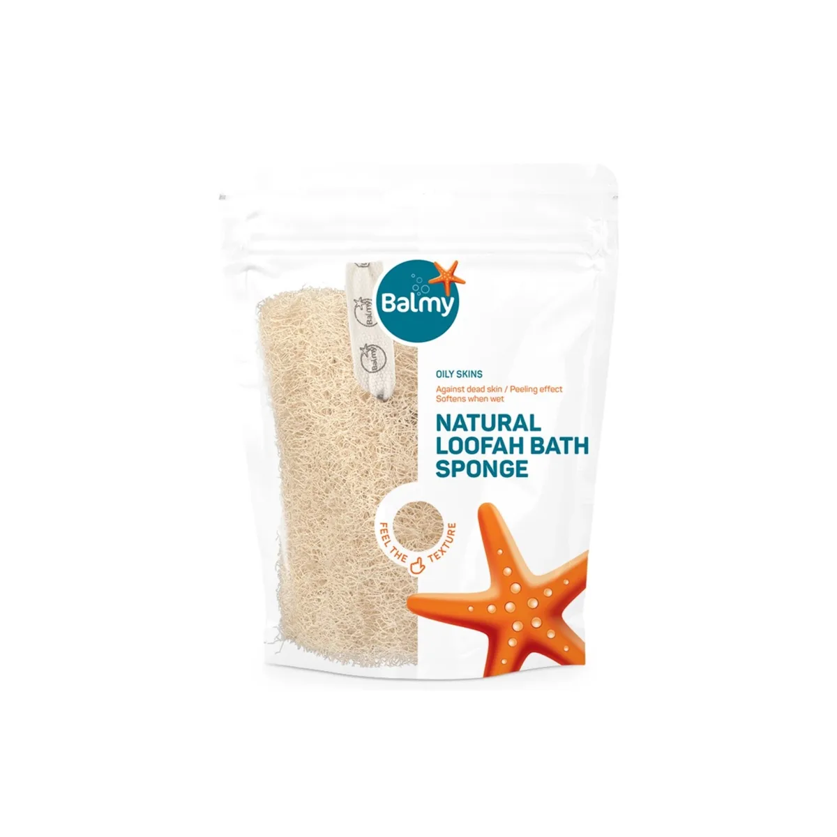 Balmy Natural Loofah Bath Sponge/Rectangular