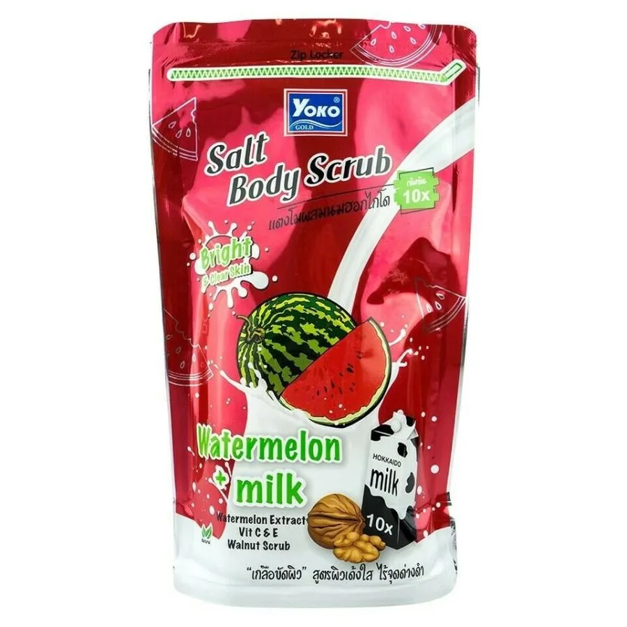 Yoko Salt Body Scrub Melon & Milk 350Gm