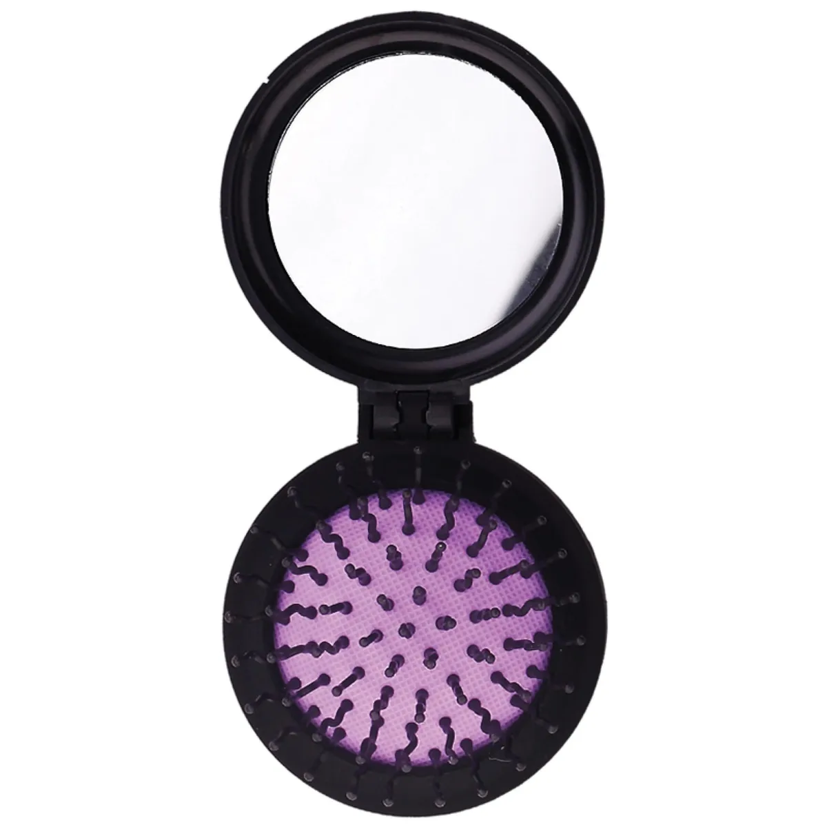 Rose Aroma Foldable Hairbrush With Mirror