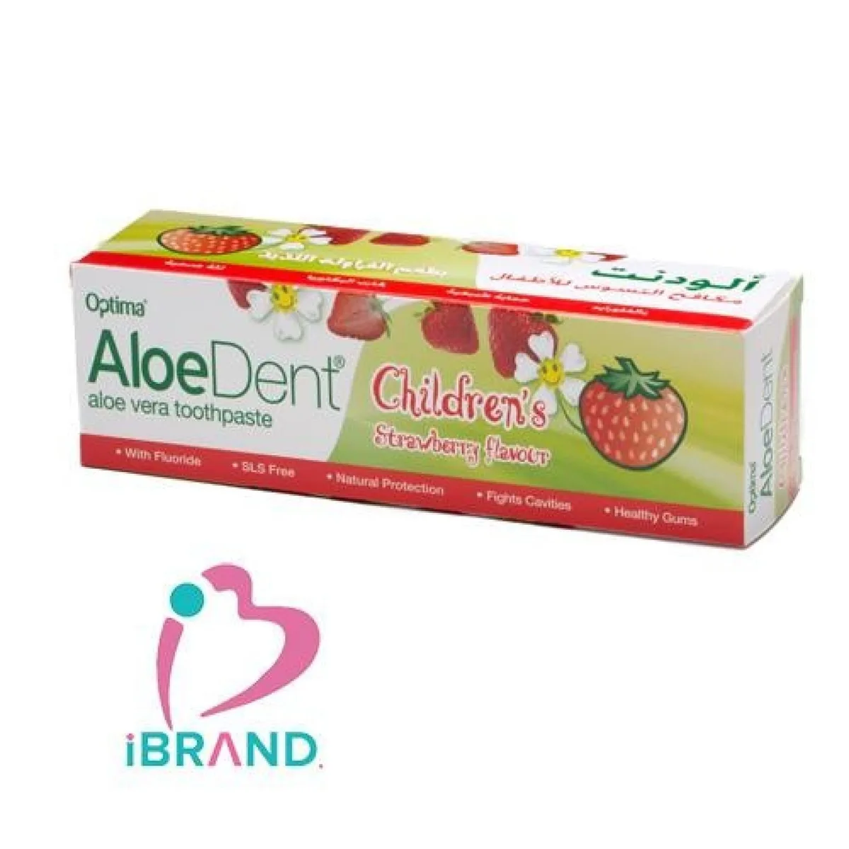 Aloedent Toothpaste For Children Strawberry Flavour (Fluoride) 50 ml