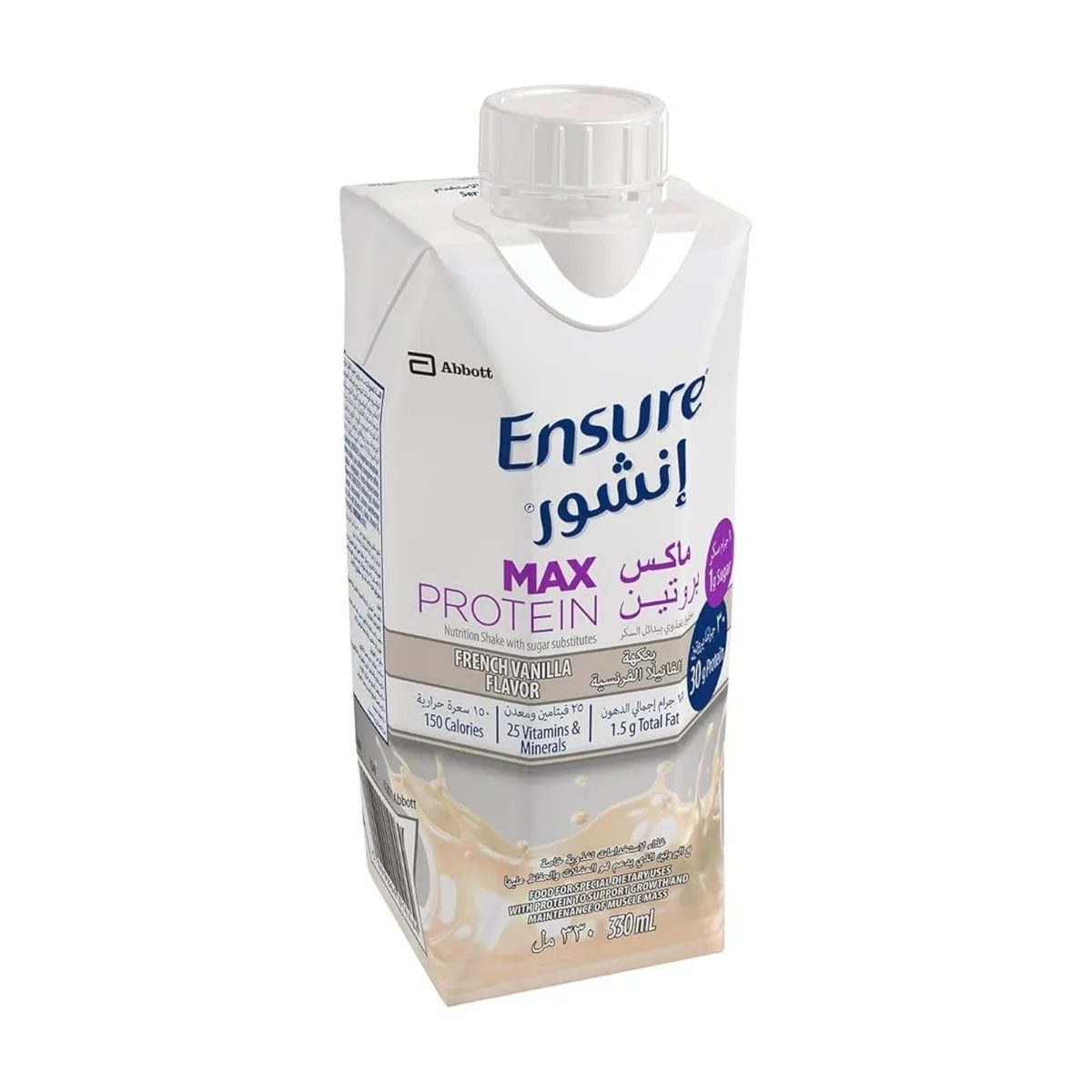 Ensure Max Protein Vanilla Liquid Milk 330 Ml