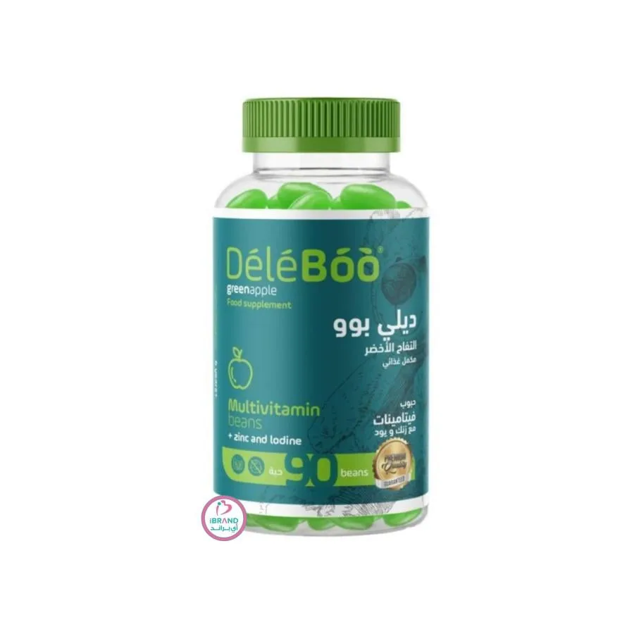 Deleboo Green Apple Multivitamins Beans 90 Pcs