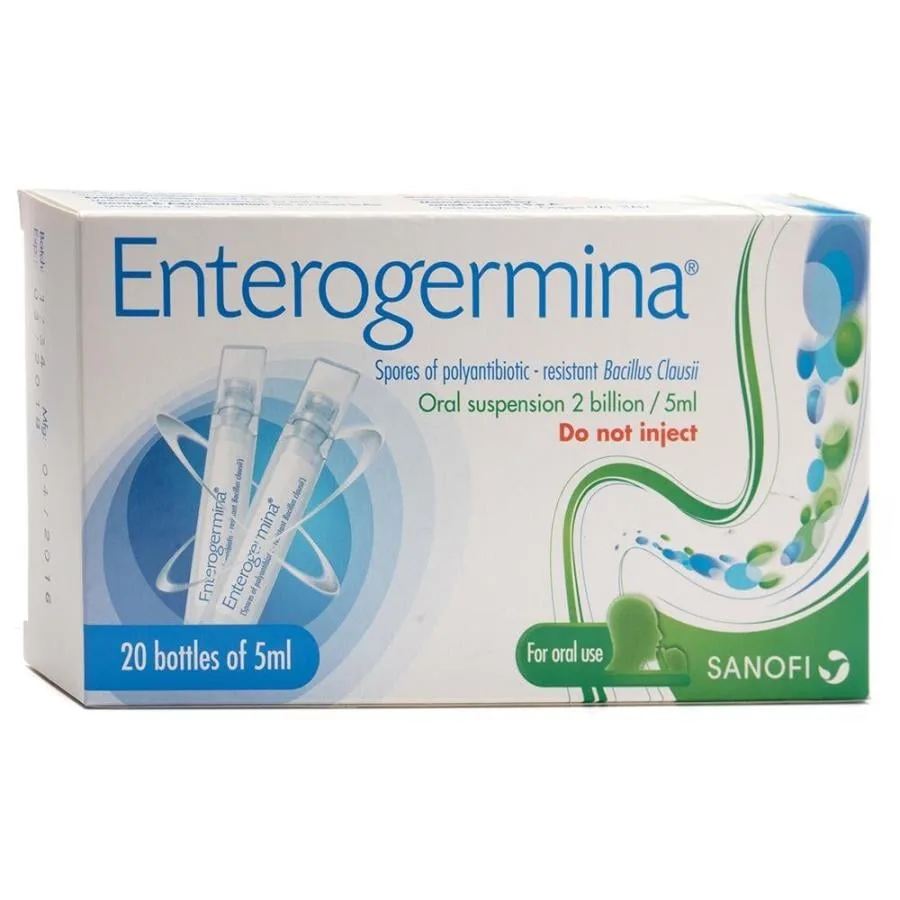 Enterogermina Oral Suspension 2 Billion / 5ml 20 Bottles
