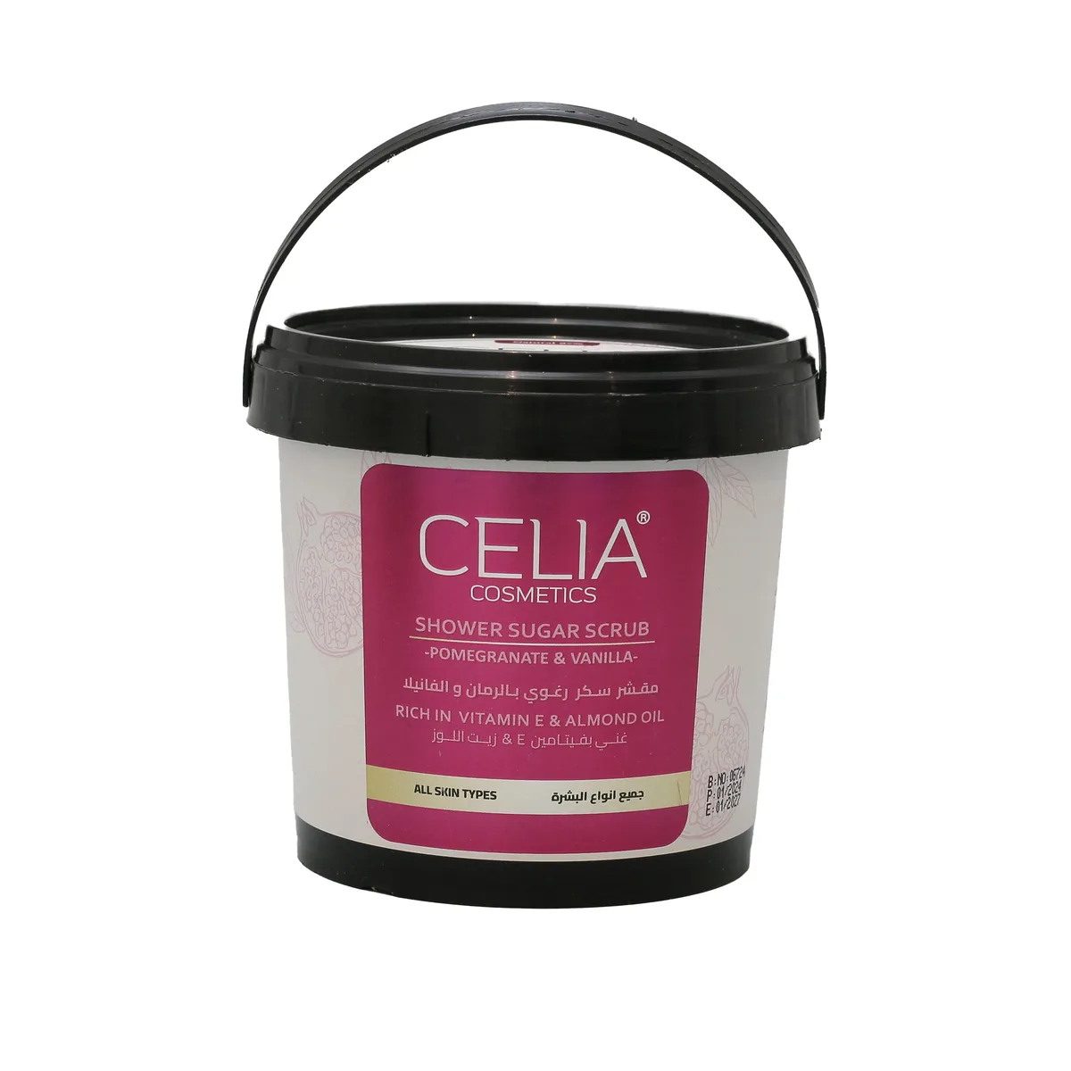 Celia Shower Suger Scrub With Pomegranate & Vanilla 600 G